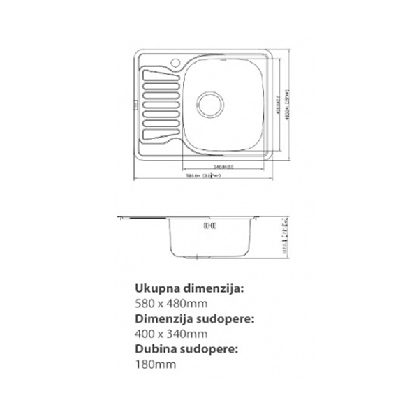 Sudopera jednodelna, model 5848-thumbnail
